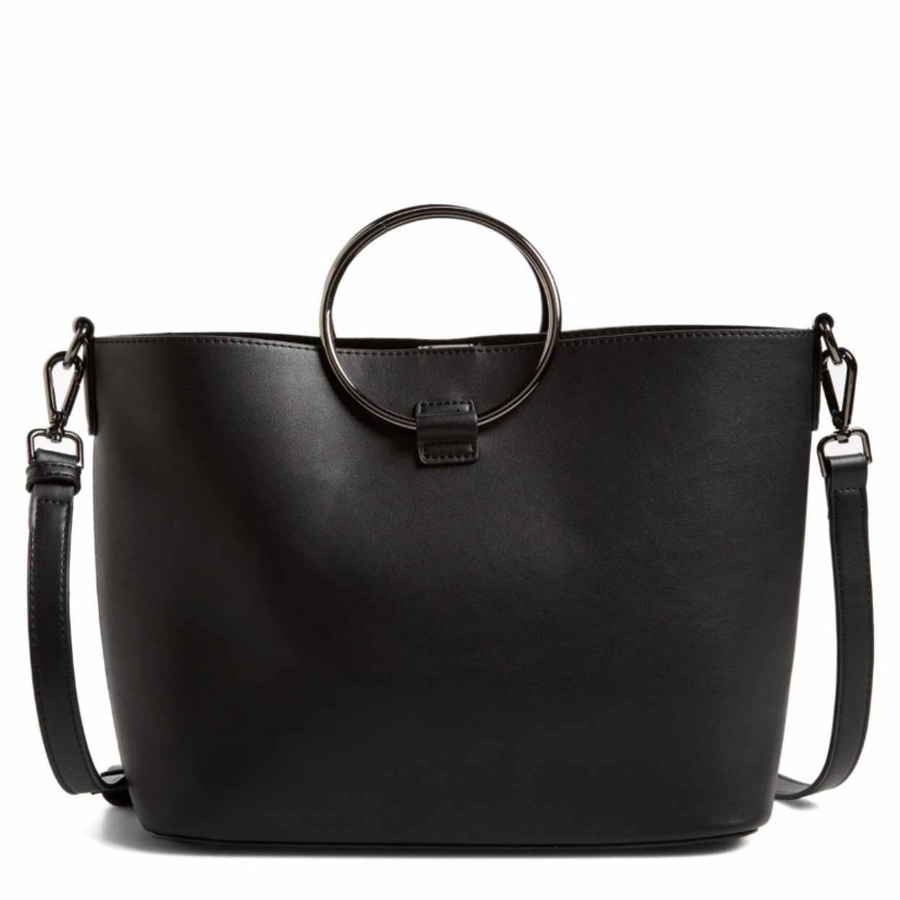 Street level metal handle bag